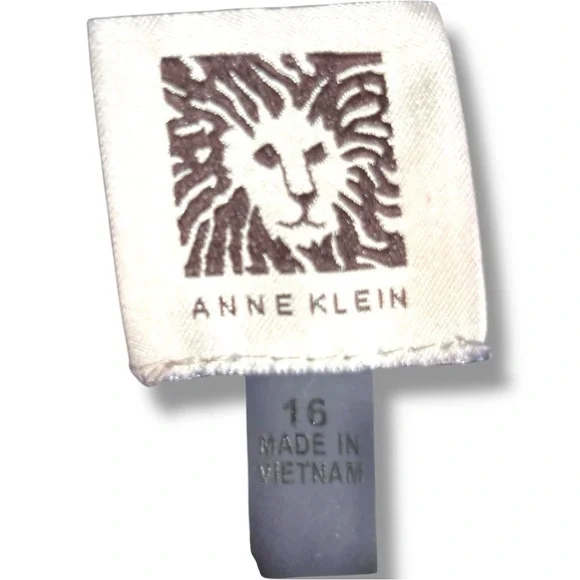 Anne Klein Black Wide-Leg Elastic Drawstring Waist Ankle Length Loose Fit Pants - Picture 5 of 10